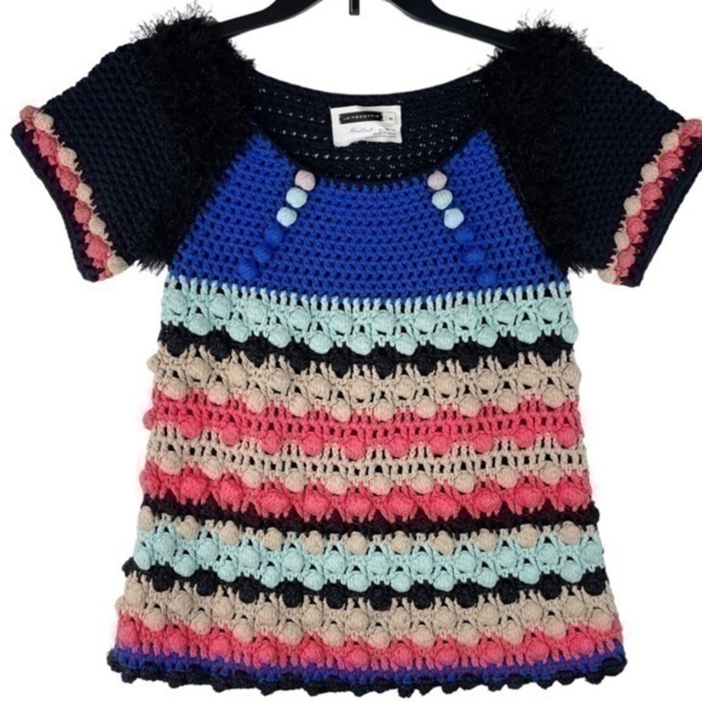 Leifsdottir Handknit Multicolored Sweater Size XS